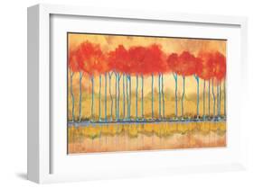 Amber Afternooon Riverbank-Toy Jones-Framed Art Print