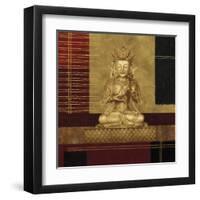 Amber and Gold II-Linda Wood-Framed Giclee Print