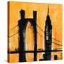 Amber Cityscape-Paul Brent-Stretched Canvas