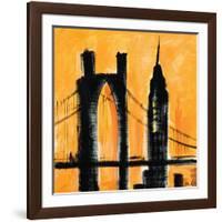 Amber Cityscape-Paul Brent-Framed Art Print