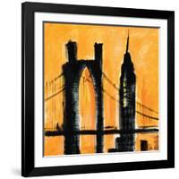 Amber Cityscape-Paul Brent-Framed Art Print