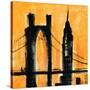 Amber Cityscape-Paul Brent-Stretched Canvas