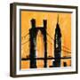 Amber Cityscape-Paul Brent-Framed Art Print