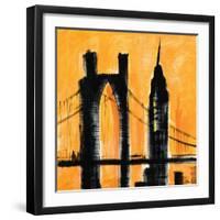 Amber Cityscape-Paul Brent-Framed Art Print