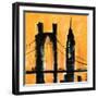 Amber Cityscape-Paul Brent-Framed Art Print