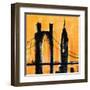 Amber Cityscape-Paul Brent-Framed Art Print