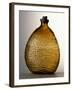 Amber-Colored Bottle in Metal Mold-Blown Glass with Relief Decoration-Bernhard Strigel-Framed Giclee Print