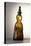 Amber-Colored Bottle in Metal Mold-Blown Glass with Relief Decoration-Bernhard Strigel-Stretched Canvas