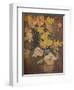 'Amber Flowers', c20th century-George Sheringham-Framed Giclee Print