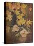 'Amber Flowers', c20th century-George Sheringham-Stretched Canvas