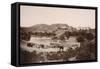 Amber Fort, 1885 (B/W Photo)-Raja Deen Dayal-Framed Stretched Canvas