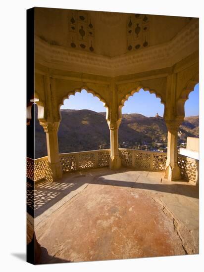 Amber Fort, Jaipur, Rajasthan, India, Asia-Ben Pipe-Stretched Canvas