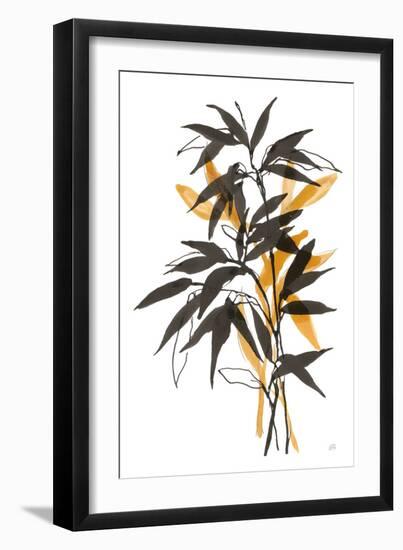 Amber Long Leaf II-Chris Paschke-Framed Art Print