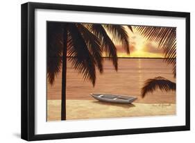 Amber Palms-Diane Romanello-Framed Art Print