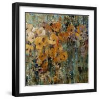 Amber Poppy Field II-Tim O'toole-Framed Art Print