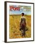 "Amber Waves of Grain," Saturday Evening Post Cover, September 8, 1945-John Falter-Framed Giclee Print