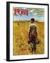 "Amber Waves of Grain," Saturday Evening Post Cover, September 8, 1945-John Falter-Framed Giclee Print