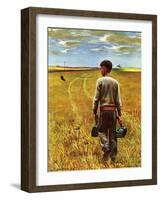 "Amber Waves of Grain," September 8, 1945-John Falter-Framed Giclee Print