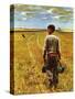 "Amber Waves of Grain," September 8, 1945-John Falter-Stretched Canvas
