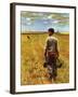 "Amber Waves of Grain," September 8, 1945-John Falter-Framed Giclee Print