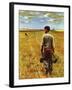 "Amber Waves of Grain," September 8, 1945-John Falter-Framed Giclee Print