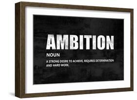 Ambition on Black-Jamie MacDowell-Framed Art Print