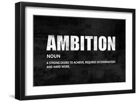 Ambition on Black-Jamie MacDowell-Framed Art Print