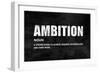 Ambition on Black-Jamie MacDowell-Framed Art Print