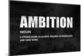 Ambition on Black-Jamie MacDowell-Mounted Art Print