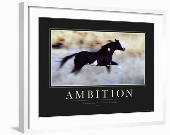 Ambition-null-Framed Art Print