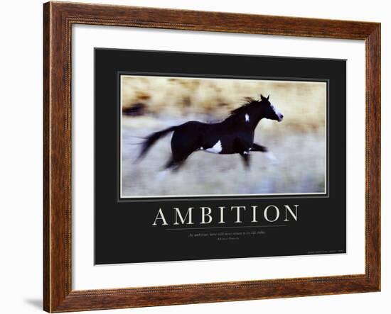 Ambition-null-Framed Art Print