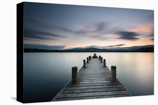 Ambleside Lake District Dusk-null-Stretched Canvas