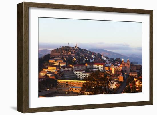 Ambozontany Cathedral, Fianarantsoa Haute Ville in the afternoon, central area, Madagascar, Africa-Christian Kober-Framed Photographic Print