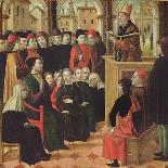 The Preaching of St. Ambroise-Ambrogio Borgognone-Giclee Print