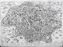Antiquae Urbis Perfecta Imago, Map of Rome, C.1600-Ambrogio Brambilla-Stretched Canvas