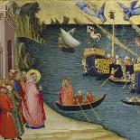 Archangel Michael Fighting the Dragon-Ambrogio Lorenzetti-Giclee Print
