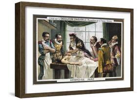 Ambroise Pare, 16th-Century French Military Surgeon-null-Framed Giclee Print