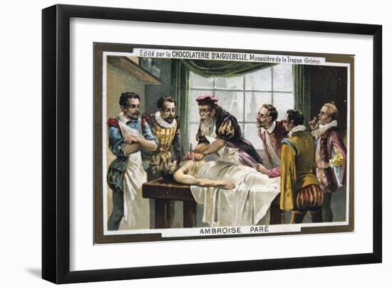 Ambroise Pare, 16th-Century French Military Surgeon-null-Framed Giclee Print