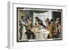 Ambroise Pare, 16th-Century French Military Surgeon-null-Framed Giclee Print