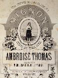 Title Page of the Tragic Opera Mignon-Ambroise Thomas-Giclee Print