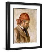 Ambroise Vollard in a Red Bandana-Pierre-Auguste Renoir-Framed Giclee Print