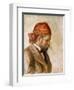 Ambroise Vollard in a Red Bandana-Pierre-Auguste Renoir-Framed Giclee Print