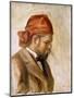 Ambroise Vollard in a Red Bandana-Pierre-Auguste Renoir-Mounted Giclee Print