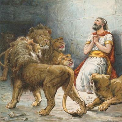 Daniel in the Lion's Den' Giclee Print - Ambrose Dudley | AllPosters.com