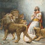 Daniel in the Lion's Den-Ambrose Dudley-Laminated Giclee Print