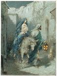 The Flight into Egypt-Ambrose Dudley-Stretched Canvas