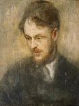 Portrait of Augustus John. R.A. (1878-1961), Bust Length, in a Dark Grey Smock and Neckerchief-Ambrose Mcevoy-Giclee Print