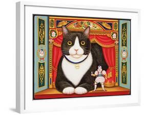 Ambrose the Theatre Cat, 2007-Frances Broomfield-Framed Giclee Print