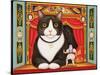 Ambrose the Theatre Cat, 2007-Frances Broomfield-Stretched Canvas