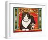 Ambrose the Theatre Cat, 2007-Frances Broomfield-Framed Giclee Print